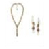 Carolee Pearl "Y" Necklace and Drop Earrings Set